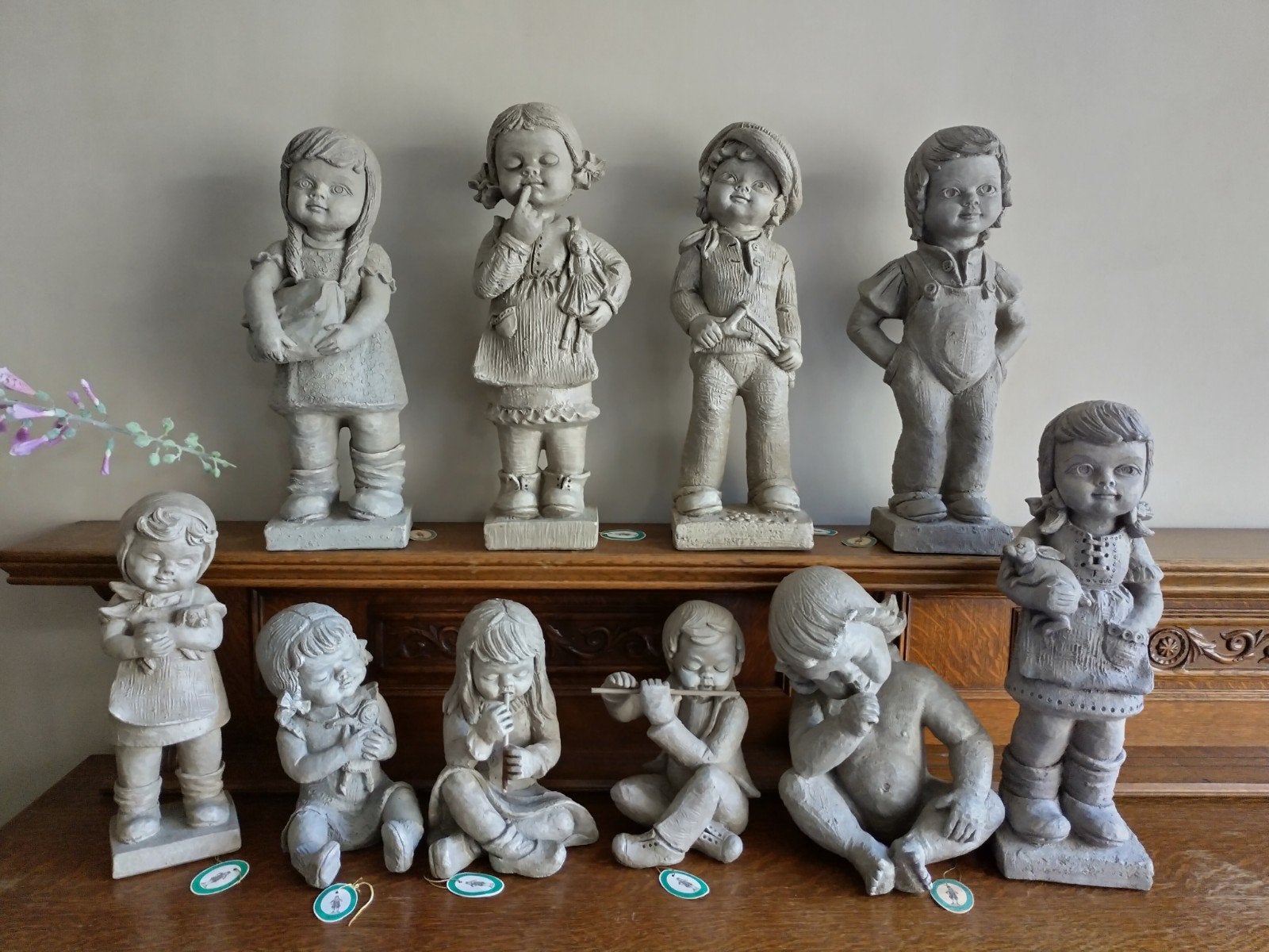 Set van 10 Vintage Kinderbeeldjes van Mat Wanders., Ophalen, Gebruikt, Mens