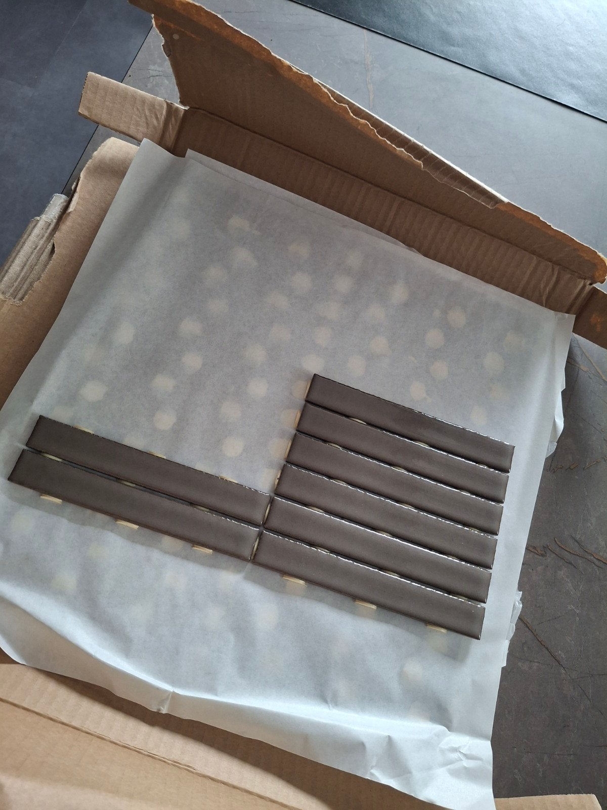 20 stuks mozaïek tegels - Bruin/Grijs, Ophalen, Nieuw, Minder dan 20 cm, Minder dan 20 cm