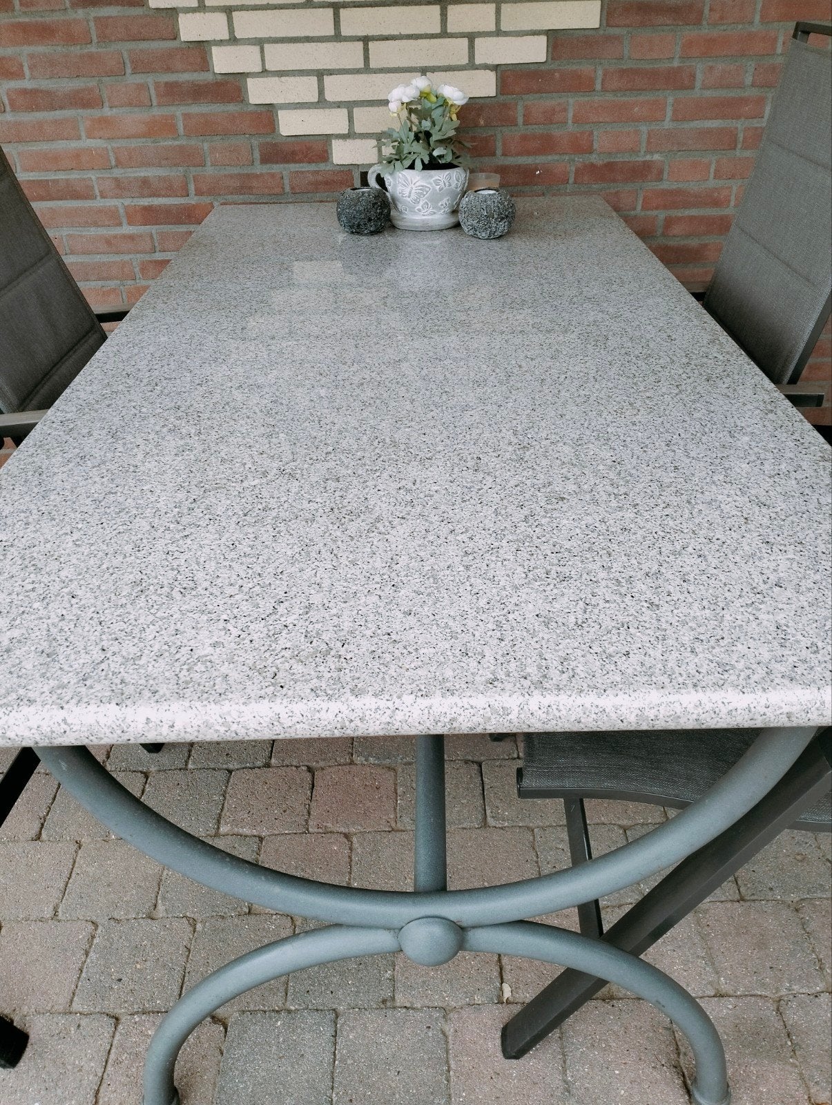 Tuintafel marmer, Ophalen, Gebruikt, Rechthoekig, Overige materialen