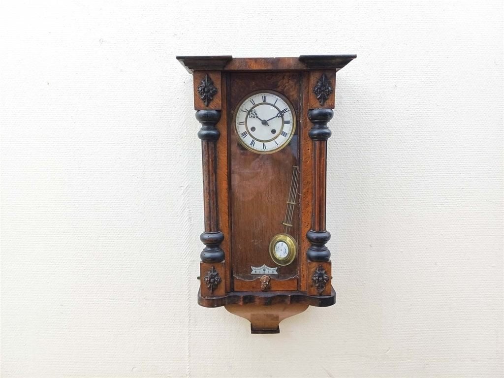 Houten wandklok 39973