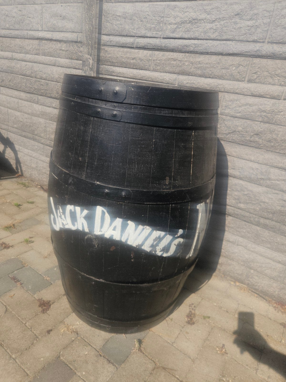 Jack Daniel's Wijnvat met Deurtje en Plank, Ophalen