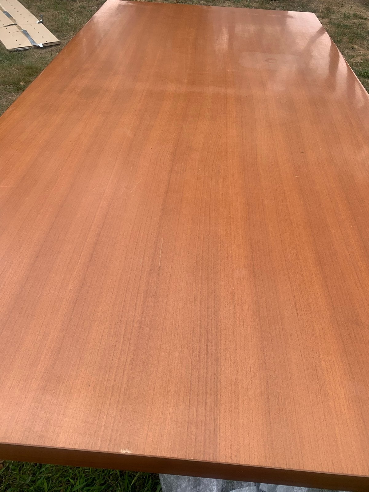 Eettafel 100x200 cm Kersenhout fineer, Huis en Inrichting, Tafels | Eettafels, Ophalen, Gebruikt, 100 tot 150 cm, Vijf personen of meer