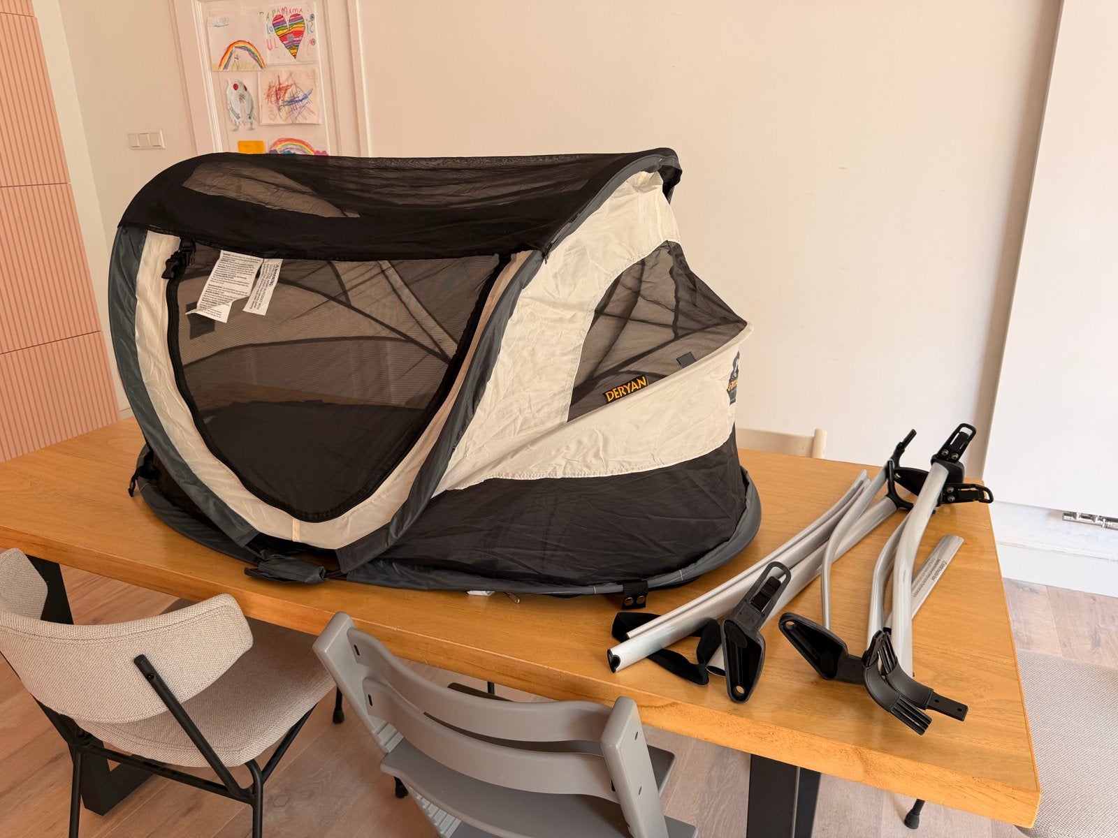 DERYAN PeuterBox: Slaaptent & Box in één, Ophalen of Verzenden, Gebruikt, Reisbedje