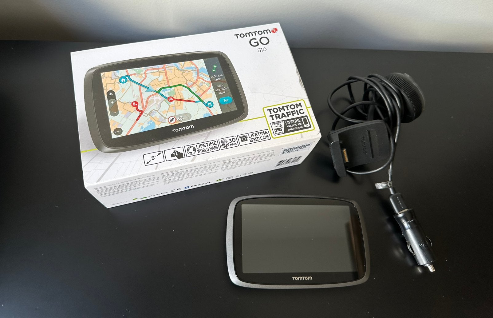 TomTom go 510 navigatiesysteem, Auto diversen, Autonavigatie, Ophalen of Verzenden, Zo goed als nieuw