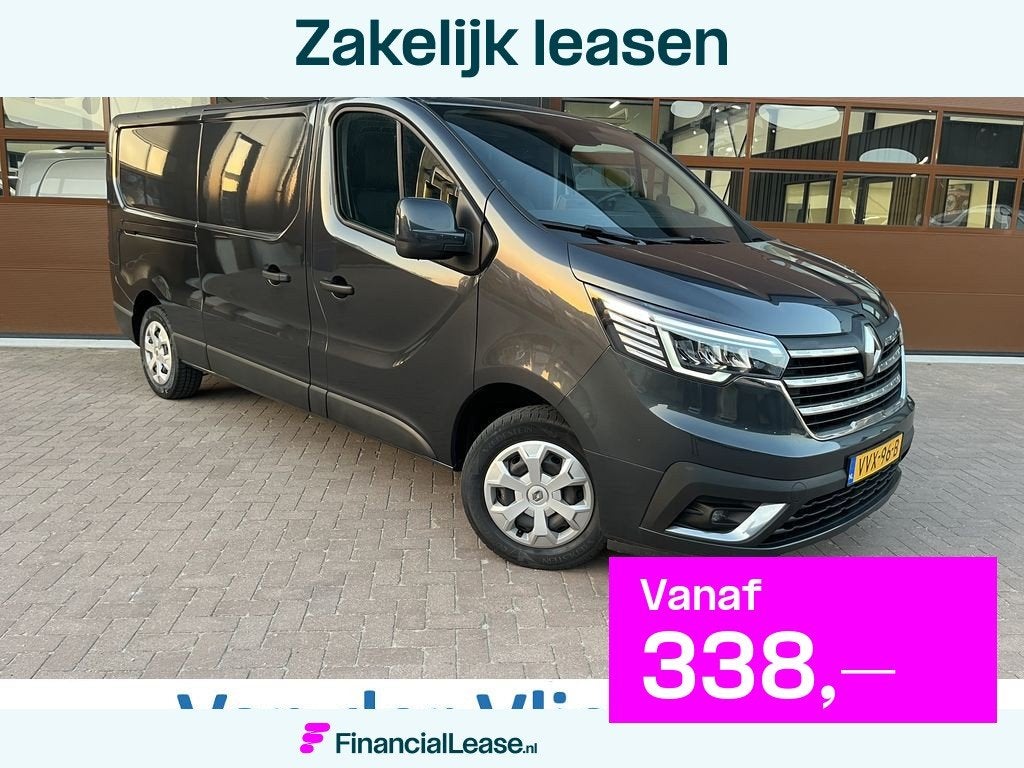 Renault Trafic 2.0 dCi 130pk E6 L2 Work Edition 3p Lease €, Auto's, Bestelauto's, Bedrijf, Lease, Financial lease, ABS, Airconditioning