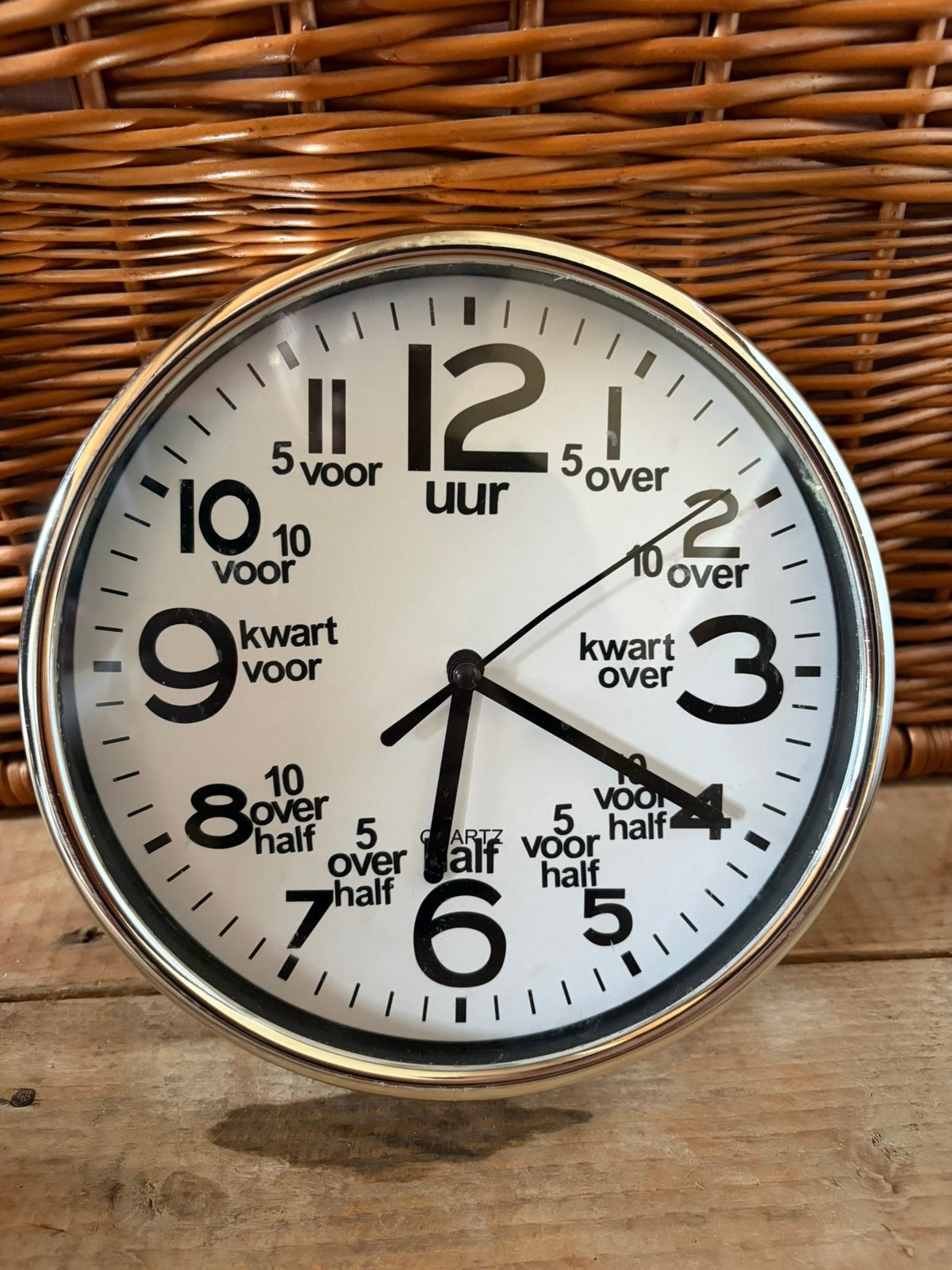 Kinderklok om te leren en oefenen!, Ophalen of Verzenden, Zo goed als nieuw, Wandklok