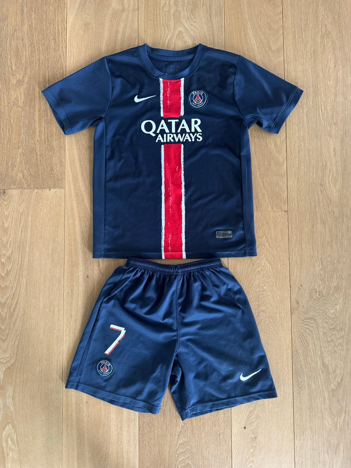 PSG Voetbaltenue Mbappé | Maat 152, Ophalen of Verzenden, Gebruikt, Jongen