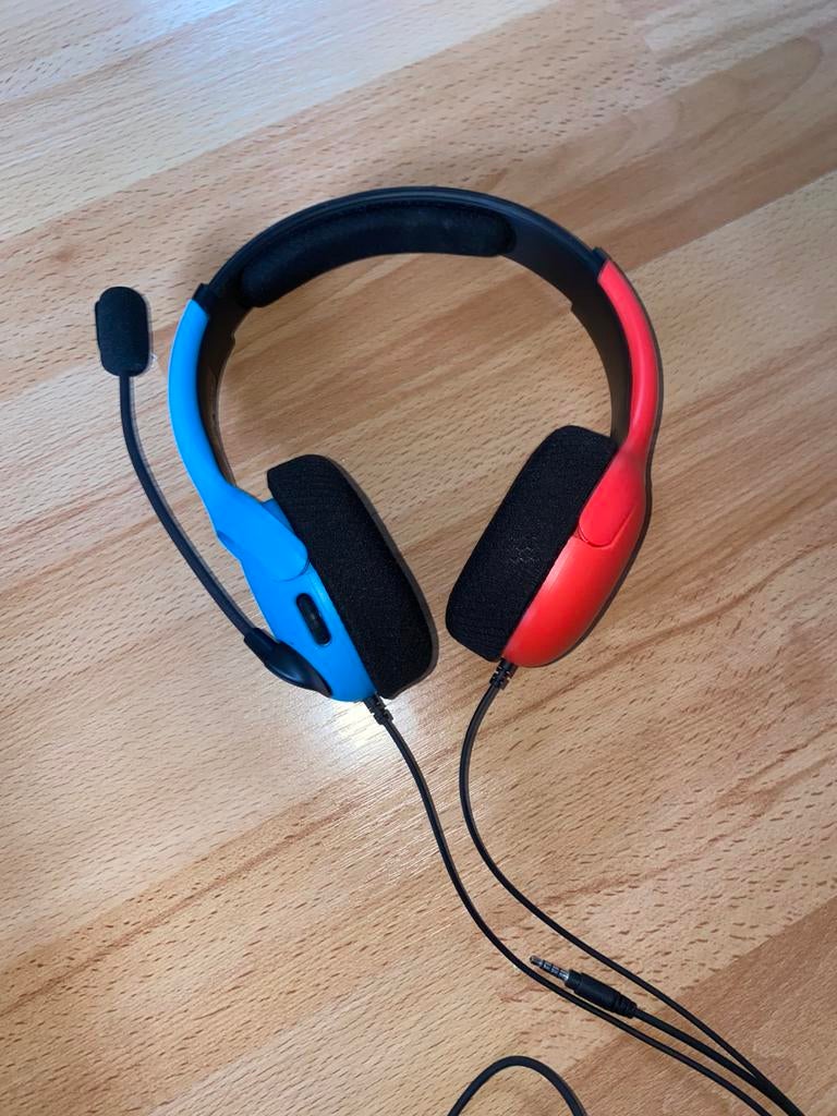 PDP airlite Koptelefoon Nintendo, Verzenden, On-ear, Zo goed als nieuw, Gaming headset