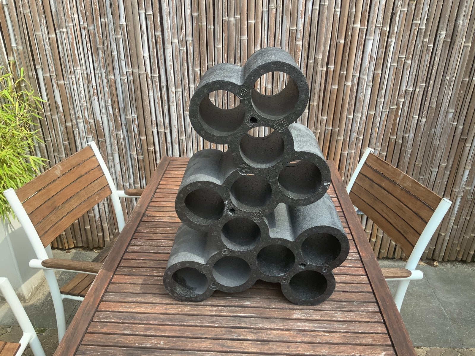 Design Wijnrek Robert Bronwasser Grape - Zo goed als nieuw, Ophalen, Kunststof, 5 tot 15 flessen, Zo goed als nieuw