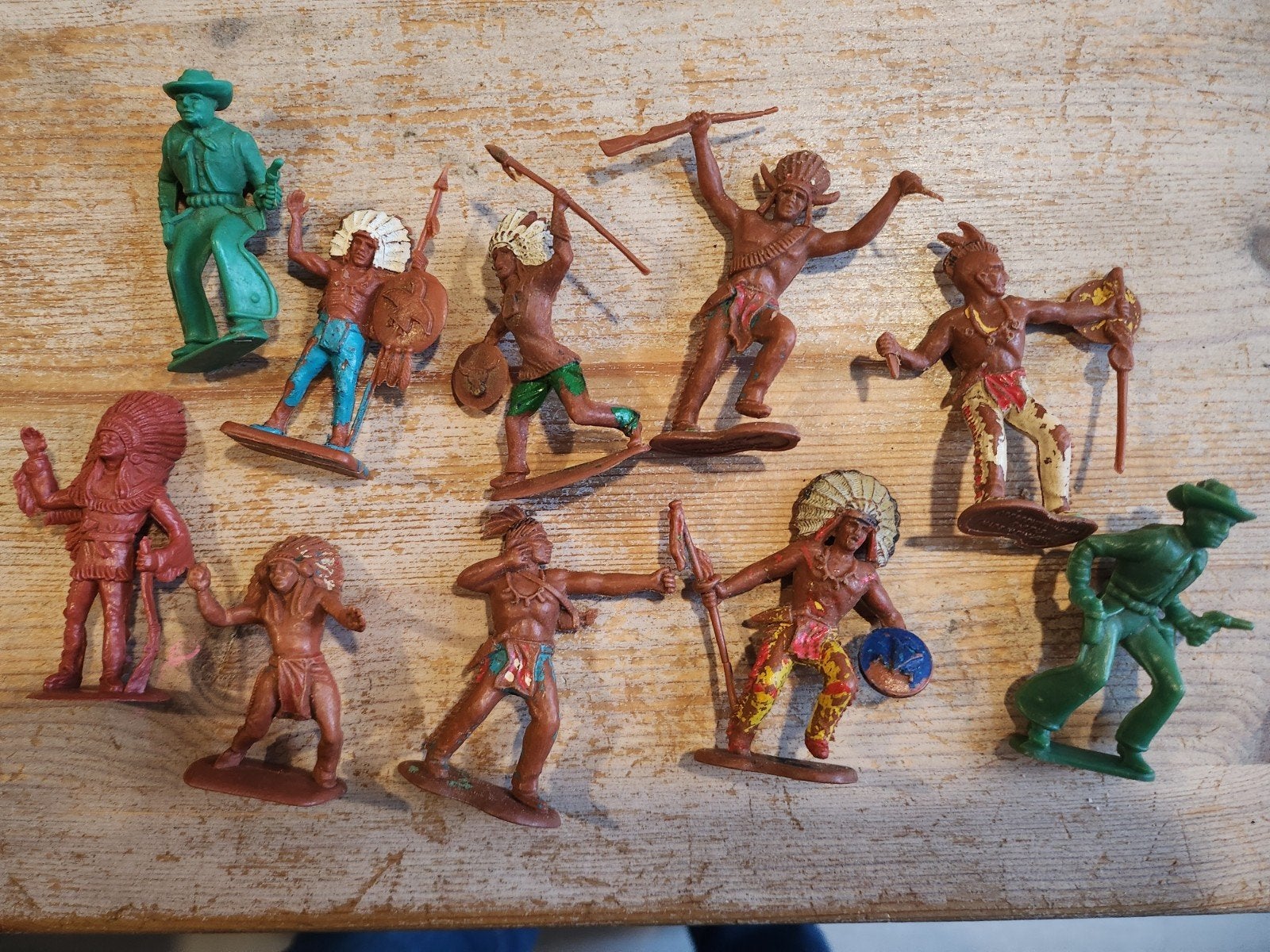 partij vintage cowboys en indianen, Verzamelen, Ophalen of Verzenden, Gebruikt