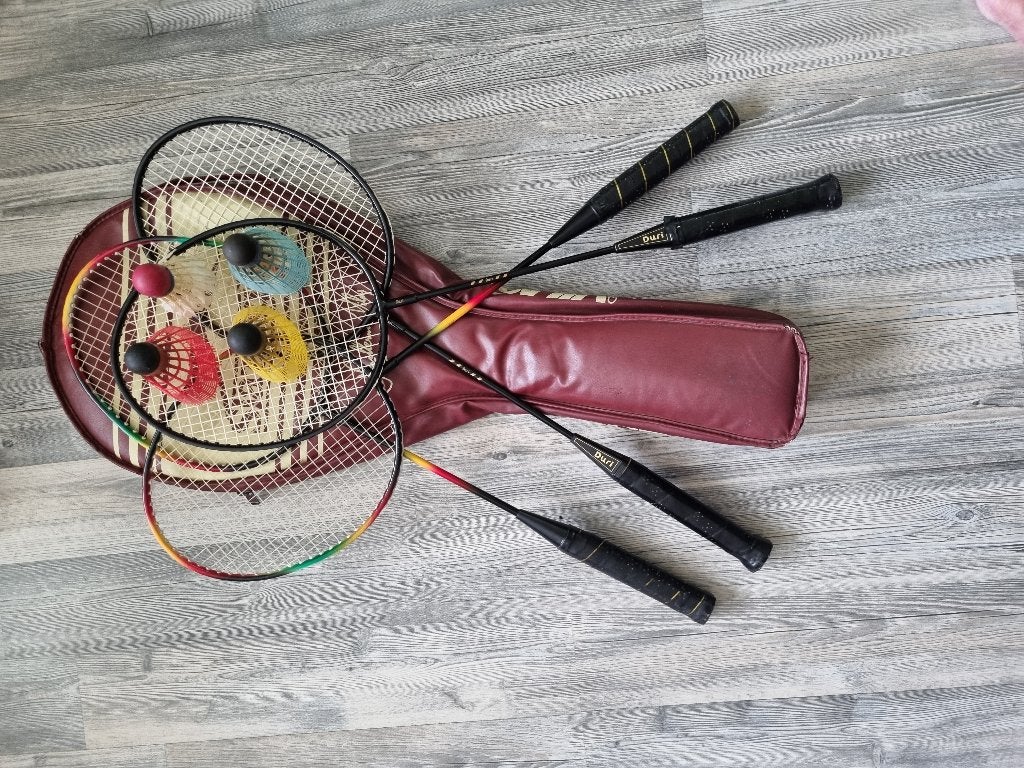 badminton set met foedraal, Ophalen of Verzenden, Racket(s)