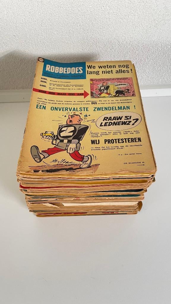 Robbedoes magazine 1959-1961, Meerdere stripboeken, Ophalen, Gelezen
