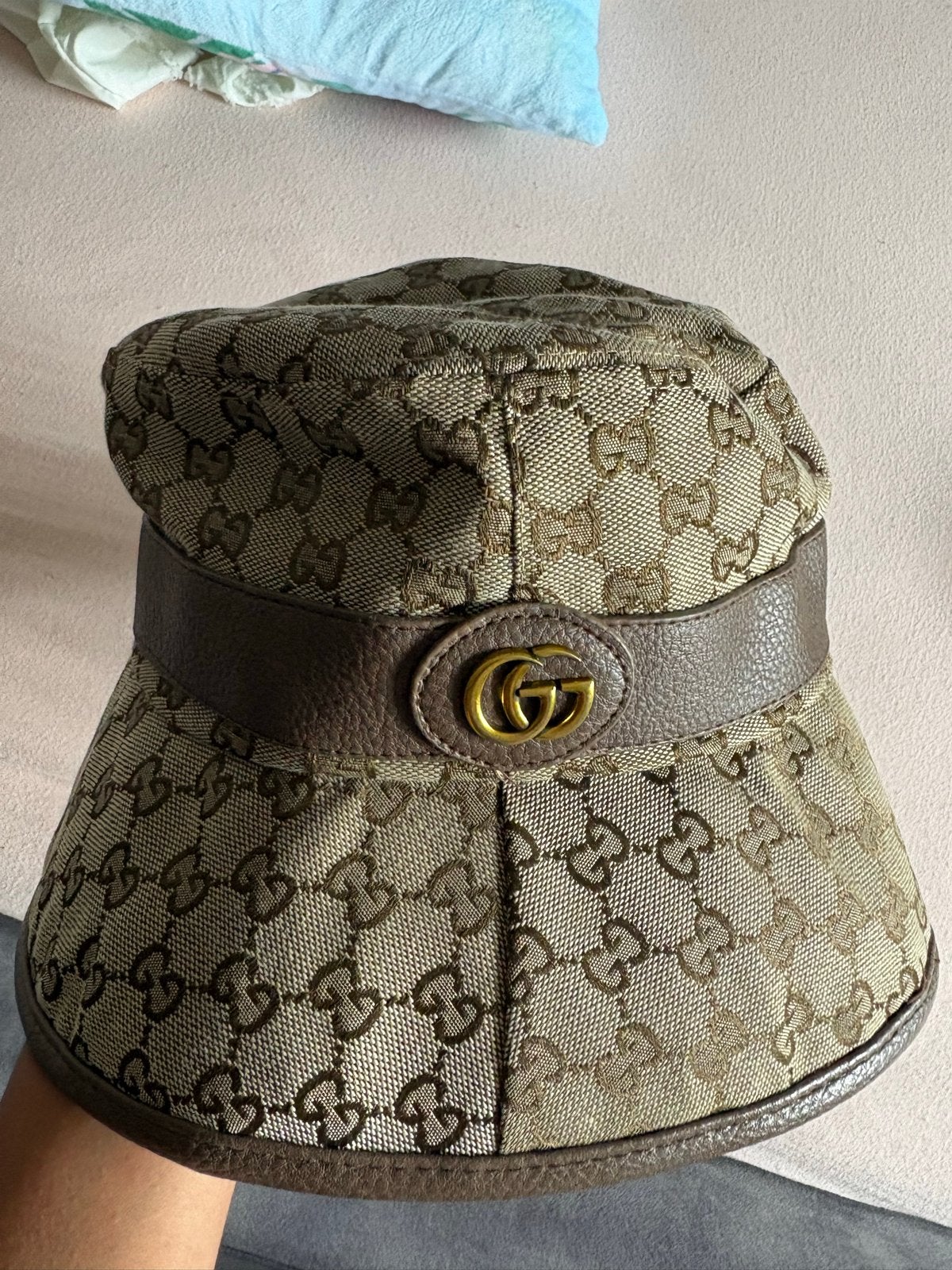 Gucci GG Canvas Bucket Hat met Dubbele G, Verzenden, Nieuw, One size fits all, Hoed
