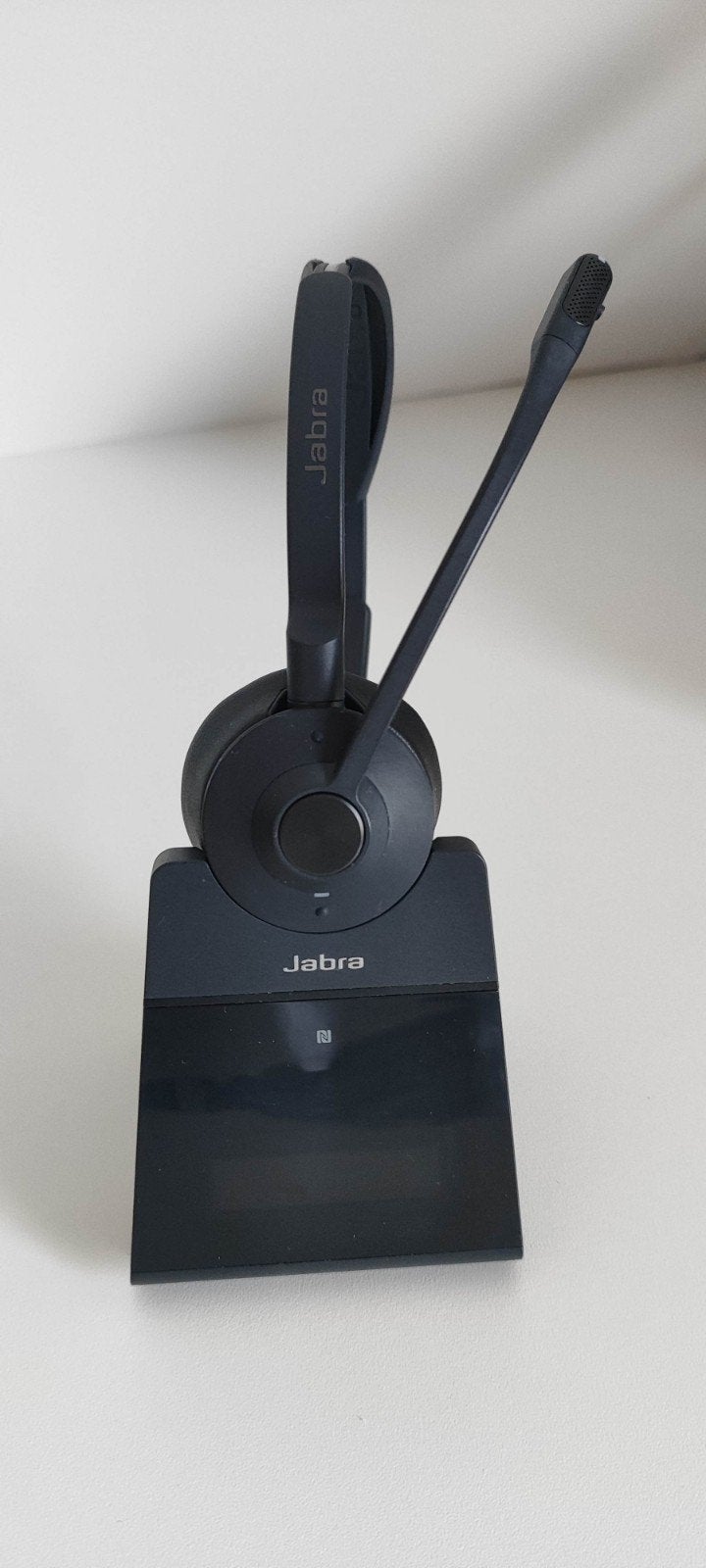 Jabra Engage 75 Stereo Headset met Basisstation, Multipoint, Ophalen of Verzenden, Zo goed als nieuw, Over-ear