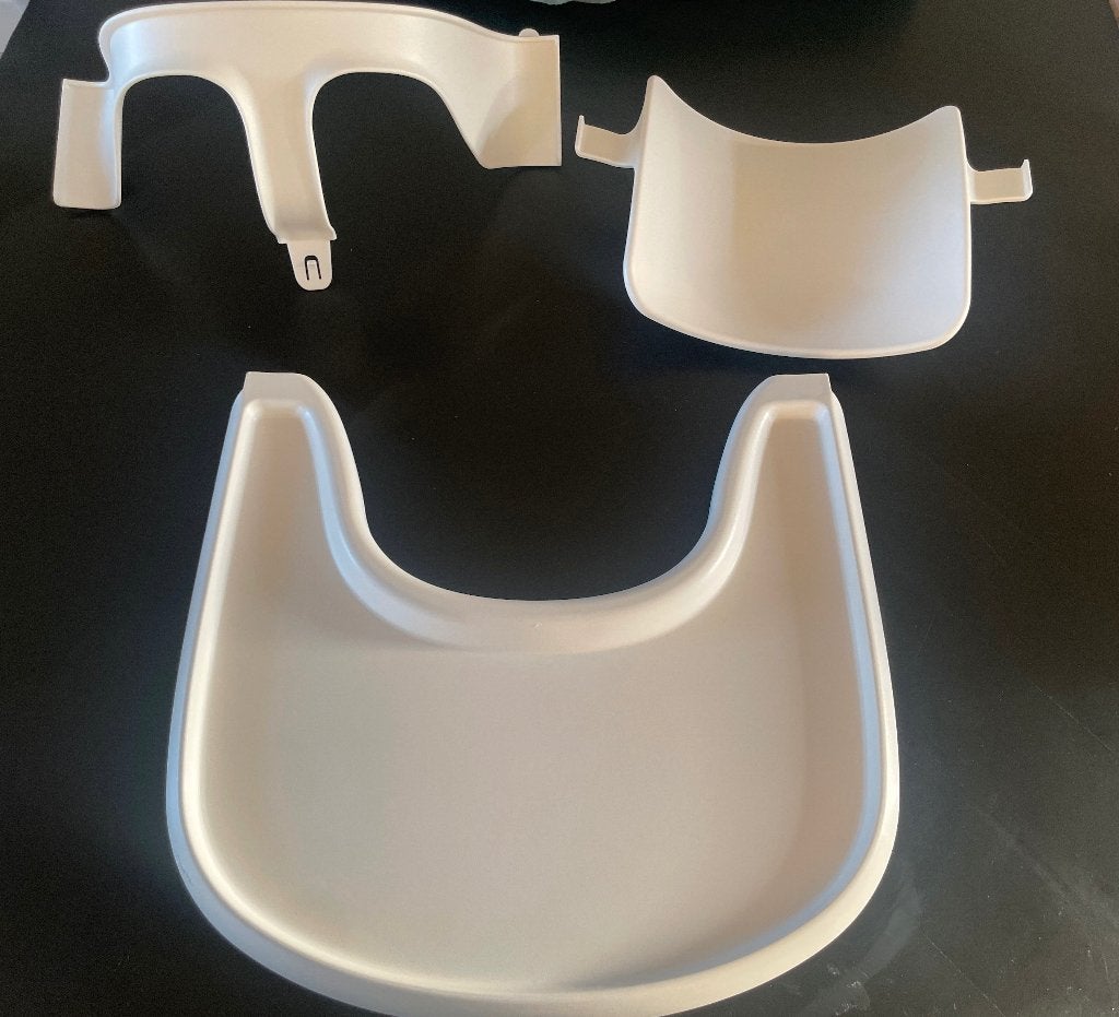 Nieuw! Playtray en babsyset wit voor de stokke tripp Trapp, Ophalen of Verzenden, Nieuw, Meegroeistoel, Afneembaar eetblad