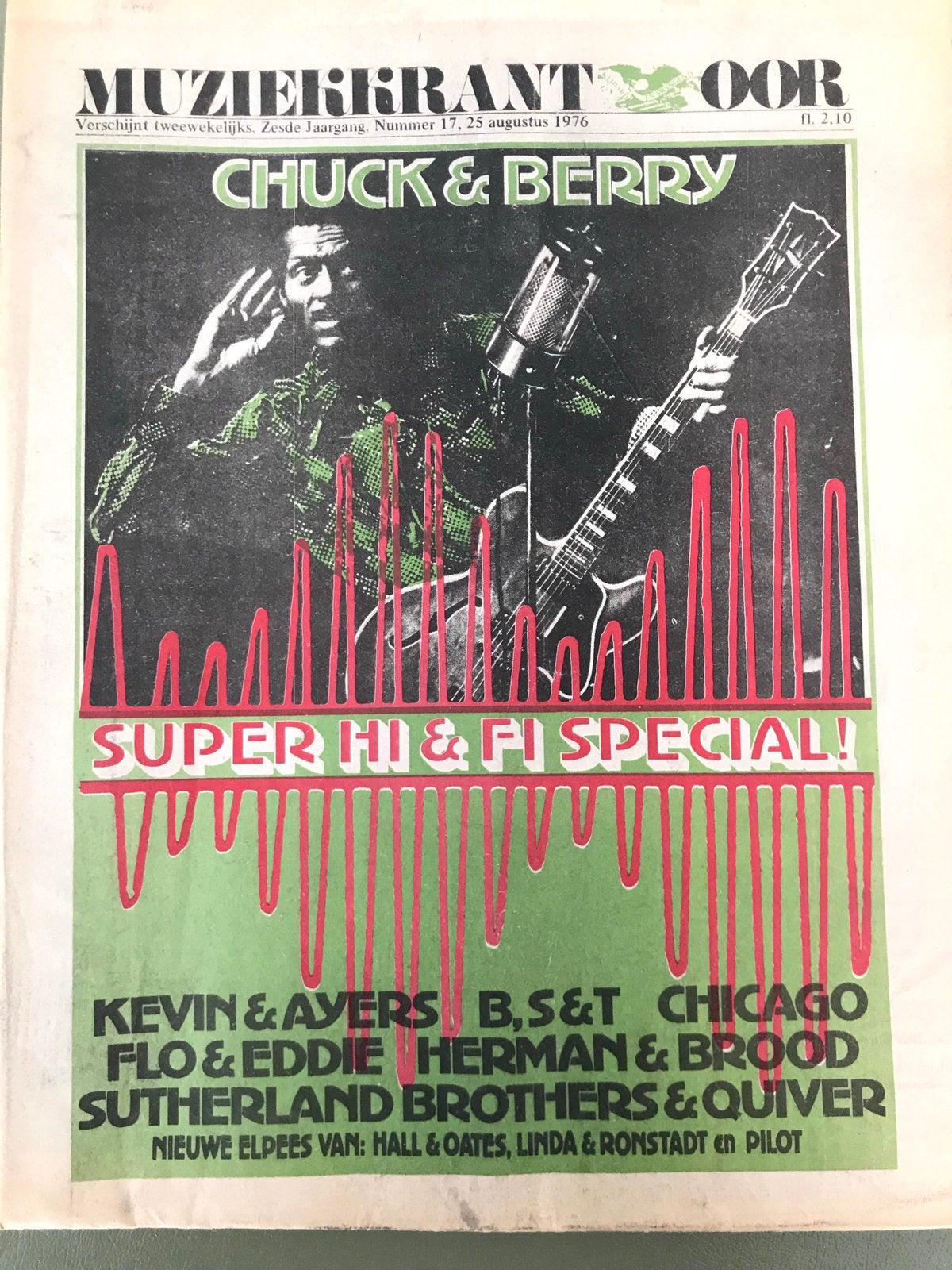 Muziekkrant OOR 1976 CHICAGO Herman Brood BLOOD SWEAT TEARS, Ophalen of Verzenden, Zo goed als nieuw, Muziek, Film of Tv