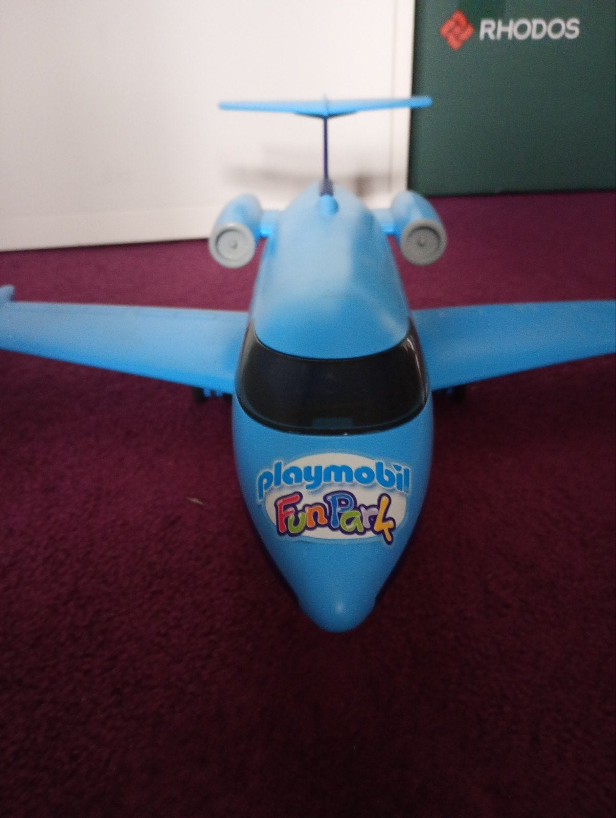 Playmobil FunPark Vliegtuig - Blauw, Kinderen en Baby's, Speelgoed | Playmobil, Gebruikt, Complete set, Voertuig, Ophalen of Verzenden