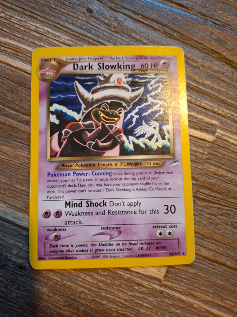 Dark Slowking 20/105 Pokémon kaart, Hobby en Vrije tijd, Verzamelkaartspellen | Pokémon, Ophalen of Verzenden, Gebruikt, Losse kaart