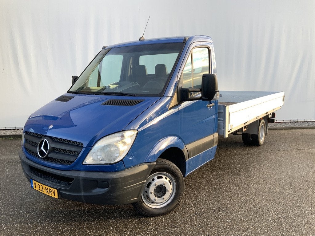 Mercedes-Benz Sprinter 518 CDI 3.0L Automaat Pick Up 3 Zits, Auto's, Automaat, Stof, Gebruikt, Blauw