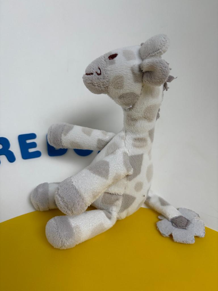 K1358 happy horse giraf giraffe wit grijs klein formaat, Ophalen of Verzenden, Zo goed als nieuw, Overige typen
