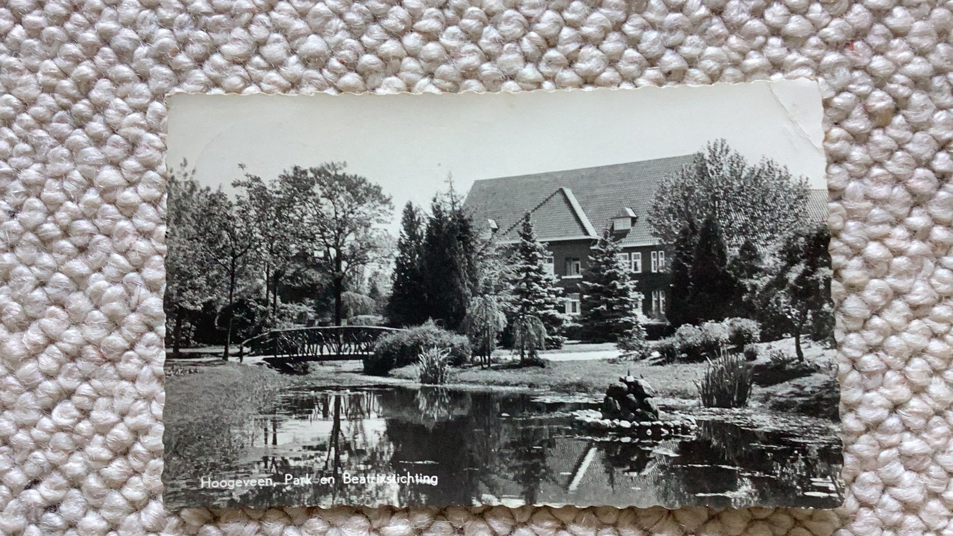 Ansichtkaart Hoogeveen Park en Beatrixstichting 1965. 923, Verzamelen, Ophalen of Verzenden, 1960 tot 1980, Gelopen, Drenthe