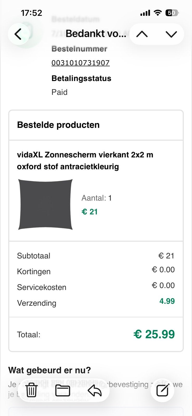 Schaduw doeken nieuw!, Minder dan 150 cm, Ophalen, Nieuw