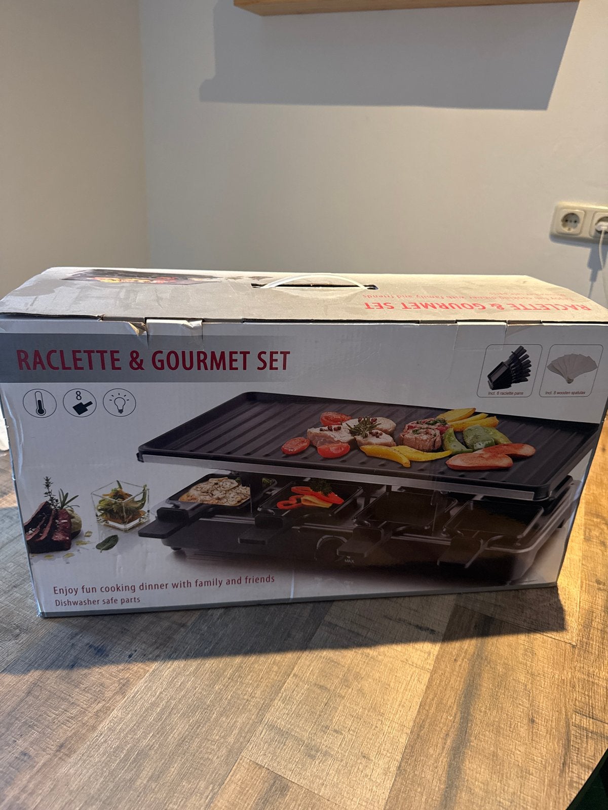 Raclette & Gourmet Set - Nieuw in doos, Witgoed en Apparatuur, Ophalen, Nieuw, 8 personen of meer