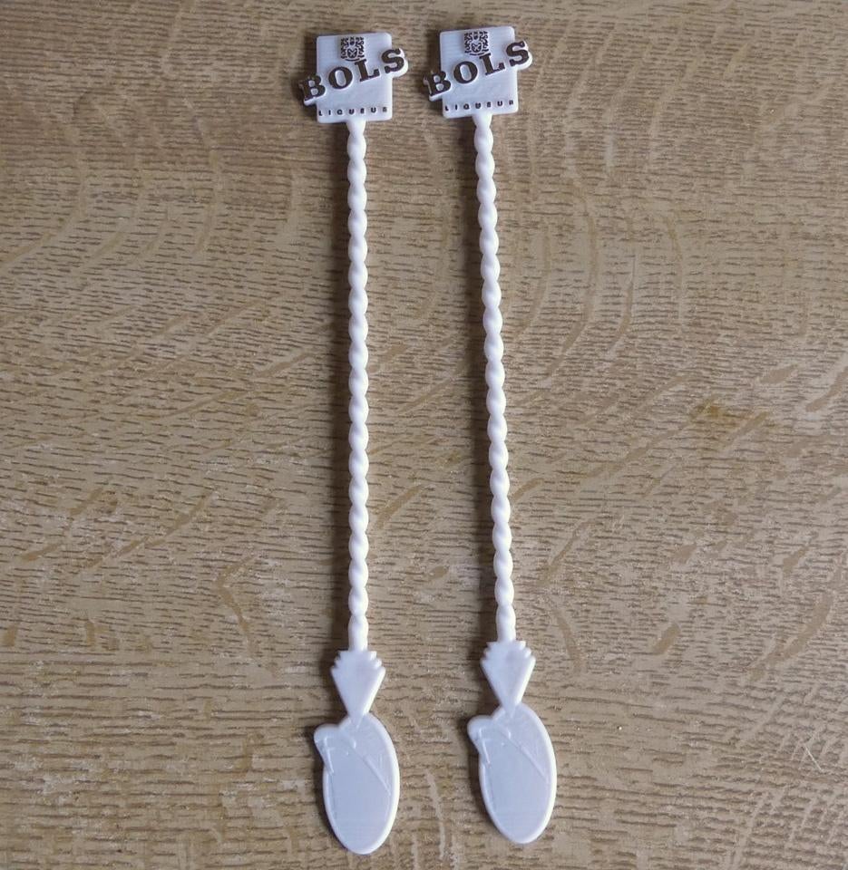 Roerstaafjes Bols liqueur stirrers wit Cassandre schip, Verzamelen, Merken en Reclamevoorwerpen, Ophalen of Verzenden, Gebruikt