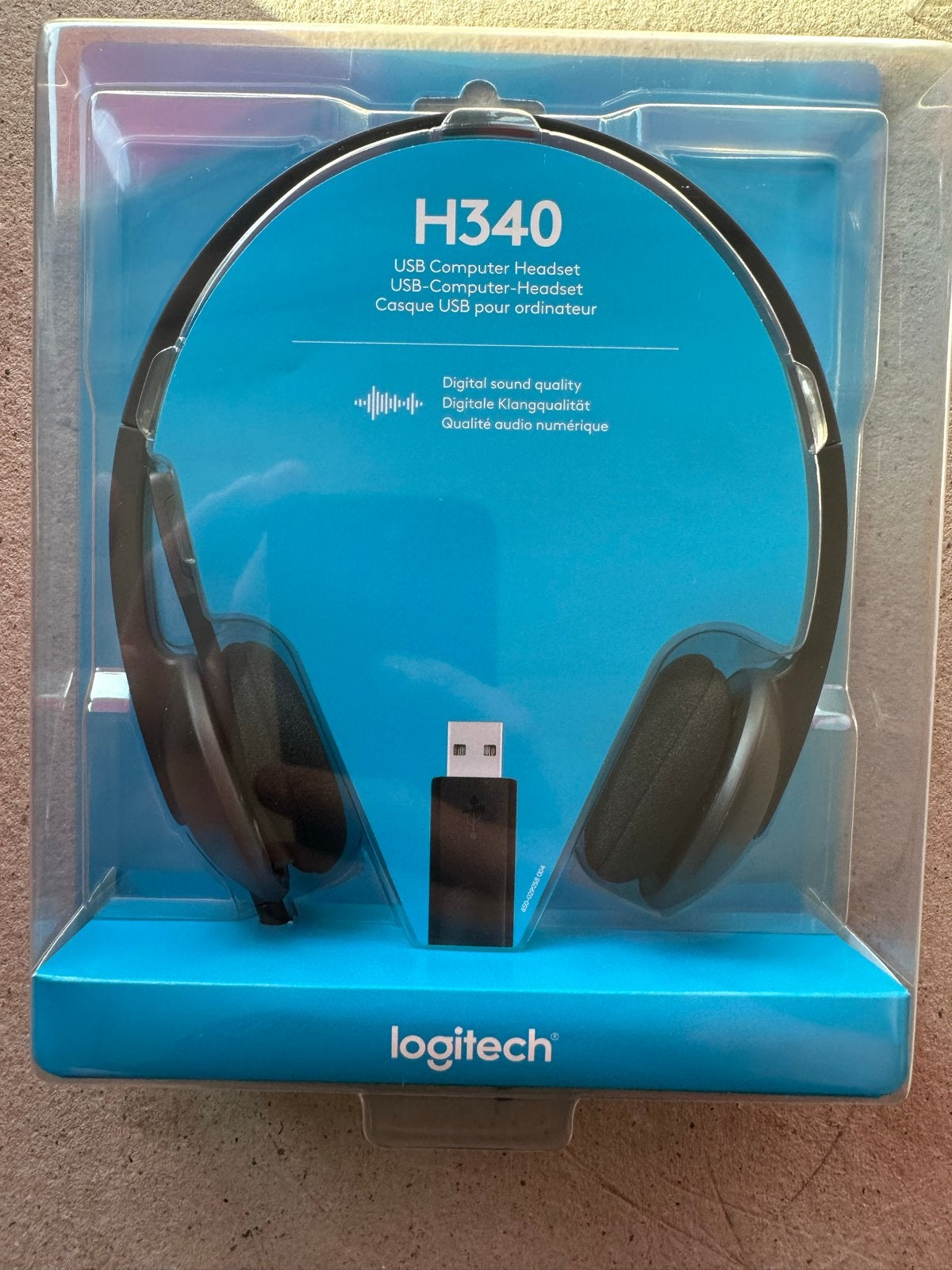 Logitech H340 USB Computer Headset - Nieuw in doos, Computers en Software, Mute-functie, Nieuw, On-ear, Ophalen of Verzenden