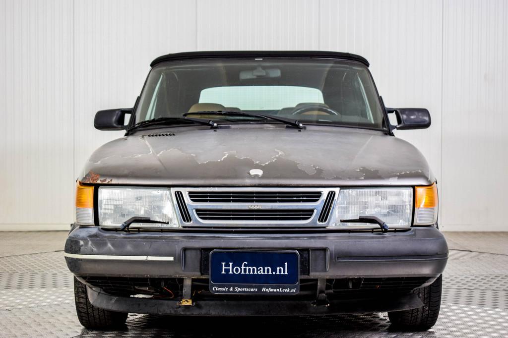Saab 900 Turbo Cabriolet (bj 1994), Auto's, Saab, Gebruikt, 4 cilinders, Cabriolet, Leder
