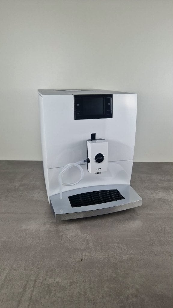 Jura C9 Piano White (EA) demo, Espresso apparaat, 10 kopjes of meer, Refurbished, Ophalen of Verzenden