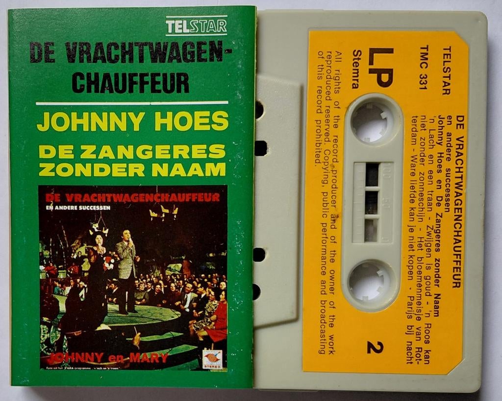 TMC  - 331. Zangeres Zonder Naam en Johnny Hoes, Cd's en Dvd's, Cassettebandjes, Ophalen of Verzenden, Zo goed als nieuw, Nederlandstalig