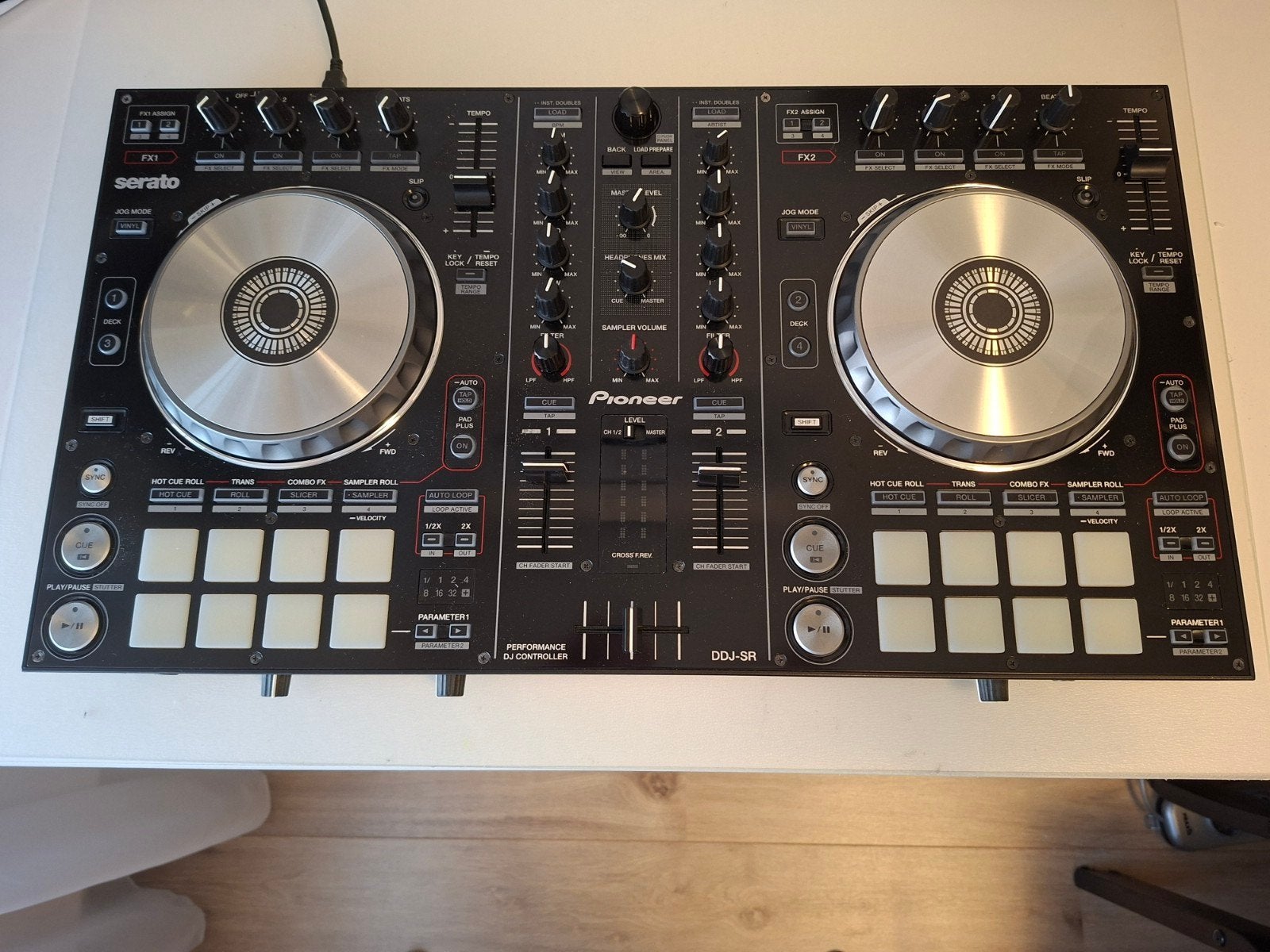 Pioneer DDJ-SR + Decksaver | Zeer nette staat, Ophalen, Zo goed als nieuw, Pioneer