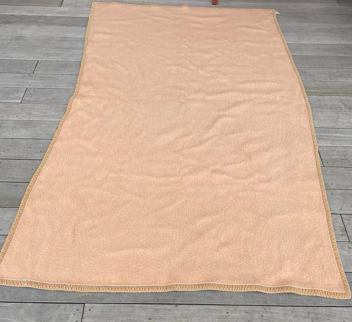 Prachtig zachtroze wit Solemio Manta wollen deken 160x240cm, Ophalen of Verzenden, Zo goed als nieuw