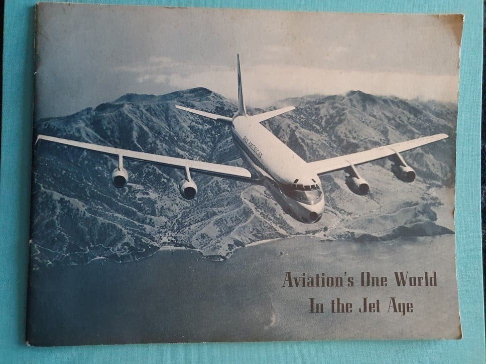 Pan Am brochure, Verzamelen, Ophalen of Verzenden, Gebruikt, Boek of Tijdschrift