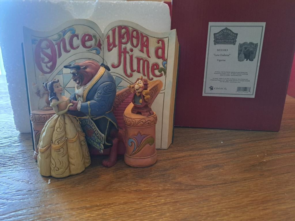 Disney tradition storybook beauty and the beast, Verzamelen, Ophalen of Verzenden, Sneeuwwitje of Doornroosje, Nieuw, Beeldje of Figuurtje