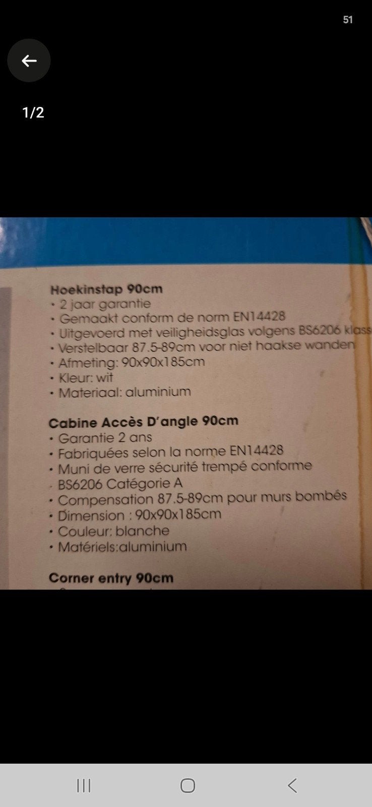 nieuwe saniscape douchecabine met douchebak, Ophalen, Nieuw, Douche