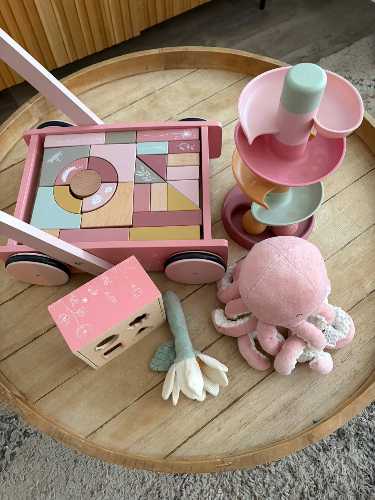 Little dutch- loopwagen, blokkendoos, knuffel & spiraaltoren, Kinderen en Baby's, Speelgoed | Babyspeelgoed, Ophalen of Verzenden
