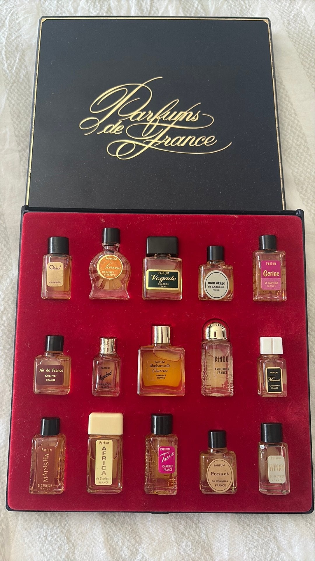Charrer parfums de France miniaturen, Ophalen, Zo goed als nieuw, Miniatuur