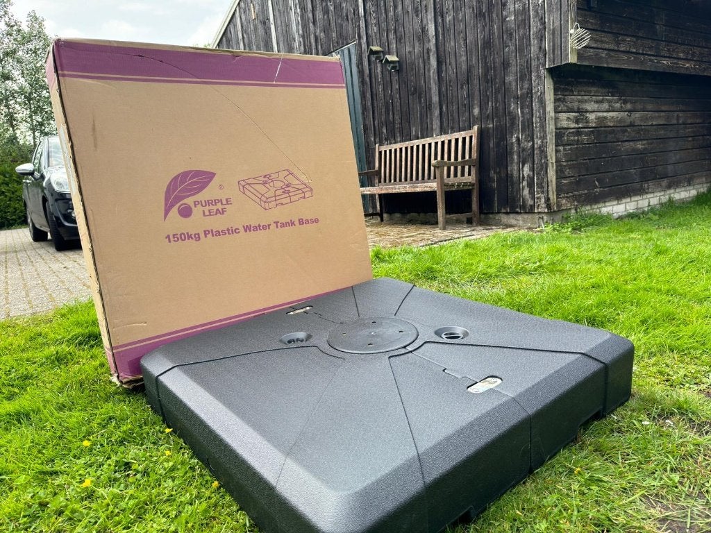 PURPLE LEAF Parasolvoet 150 kg parasol - zwart, Nieuw, Ophalen of Verzenden, Minder dan 1 meter, Parasolvoet