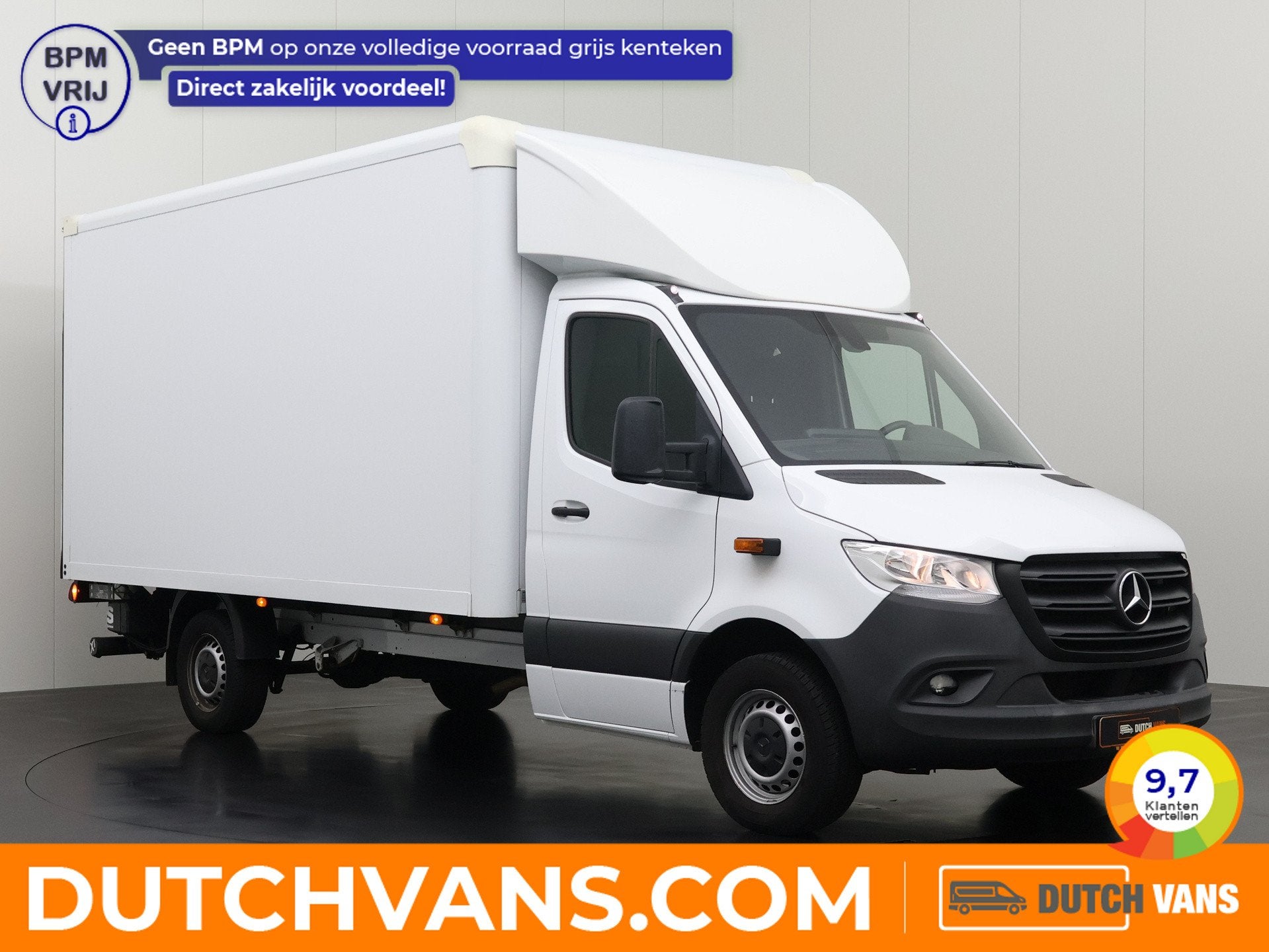 Mercedes-Benz Sprinter 317CDI Bakwagen+Laadklep | Dakspoiler, Gebruikt, Euro 6, Wit, Mercedes-Benz