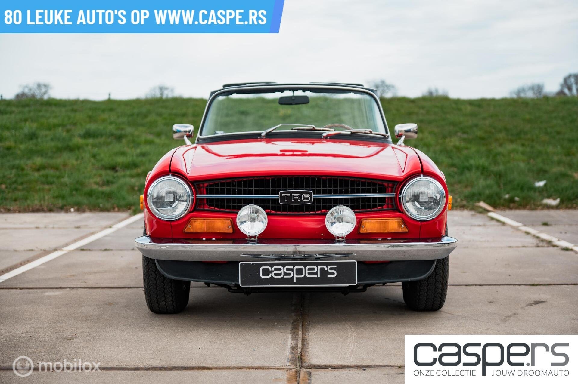 Triumph TR6 Soft Top, Auto's, Triumph, Gebruikt, Zwart, Cabriolet, Leder