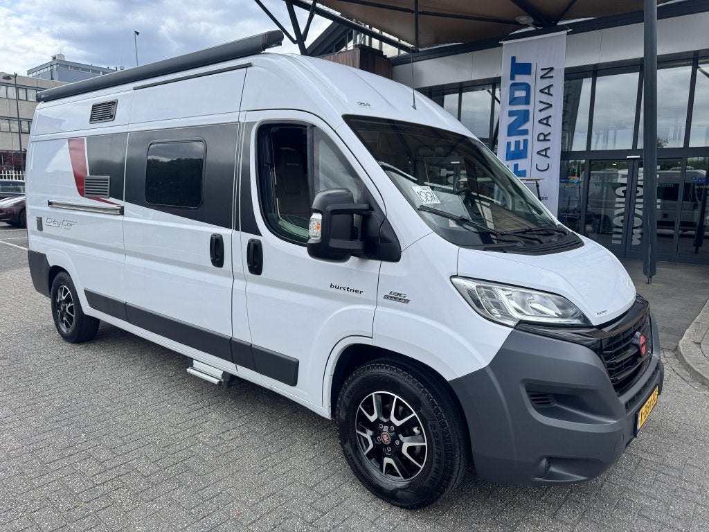 Bürstner City Car C 600 130 PK Automaat trekhaak zo, Caravans en Kamperen, Campers, Automaat, Ringverwarming, Koelkast, Fiat