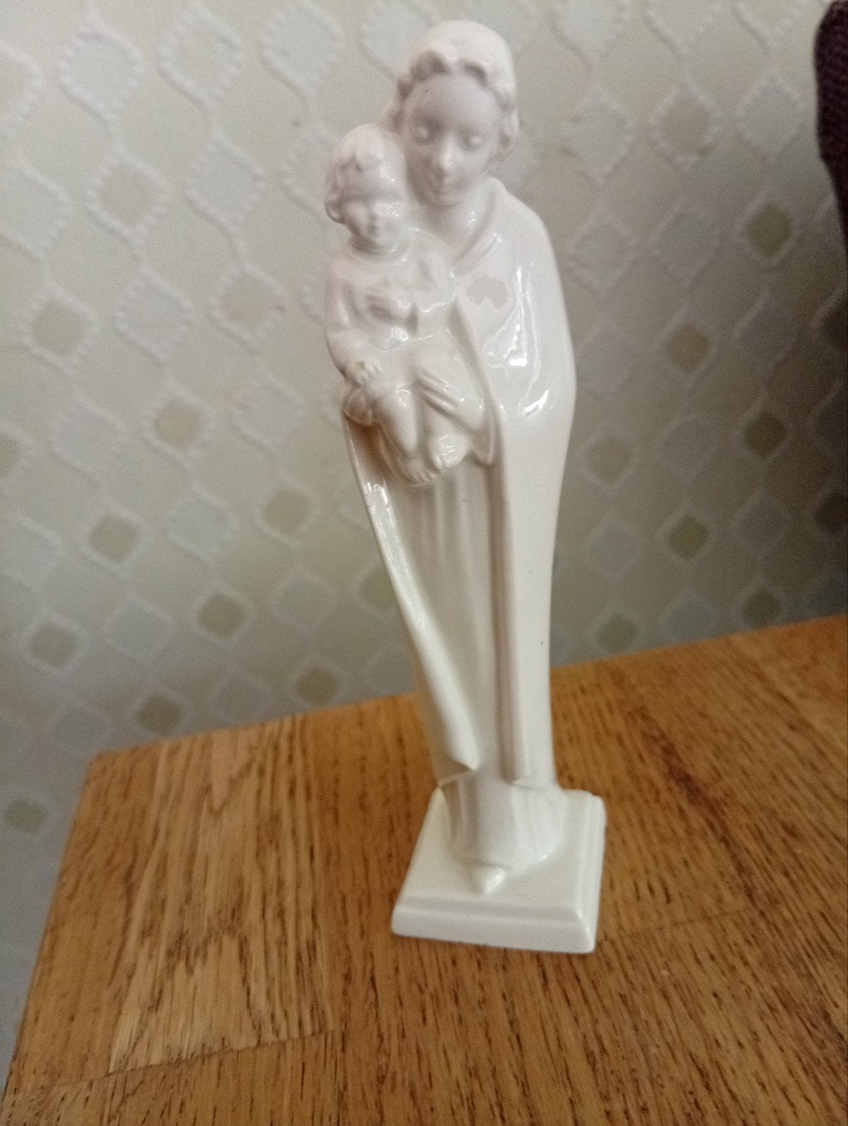 Vintage porseleinen Goebel Madonna beeldje met kind Jezus, Ophalen of Verzenden
