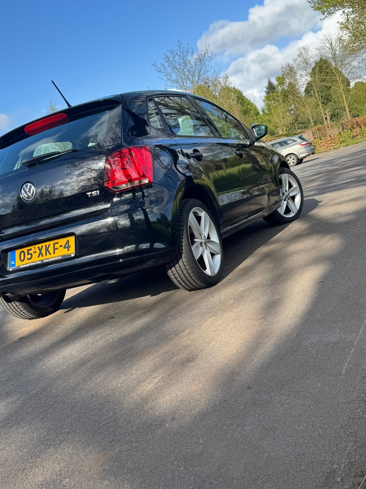Volkswagen Polo 1.2 TSI 77KW DSG 2012 Zwart, 40 €/maand, 4 cilinders, Zwart, Origineel Nederlands