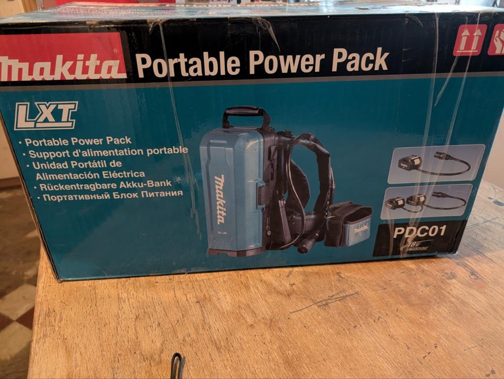 Makita portable power pack, Minder dan 25 liter, Ophalen of Verzenden, Minder dan 200 liter/min