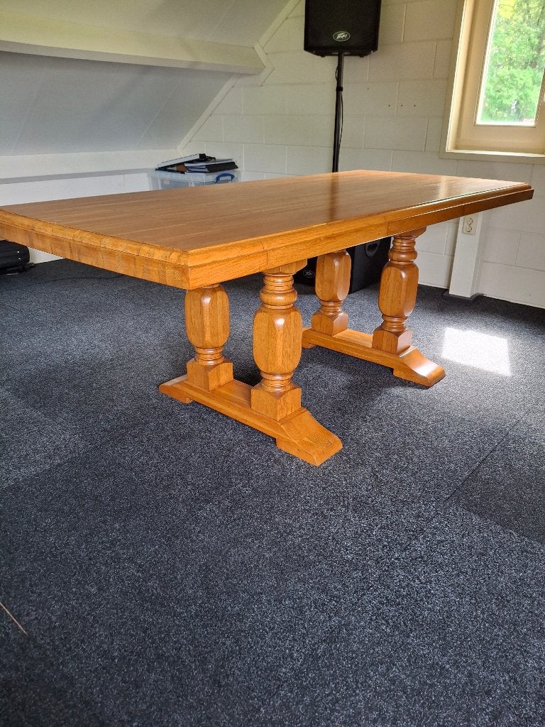 Tafel eiken, Huis en Inrichting, Ophalen, Gebruikt, Eikenhout, 50 tot 100 cm