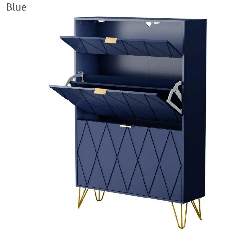 schoenenkast blauw 80x24x120 cm, Huis en Inrichting, Ophalen, Nieuw