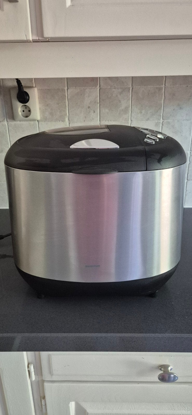 Inventum Broodbakmachine BM860, Zo goed als nieuw, 400 tot 800 gram deeg, Kijkvenster, Ophalen