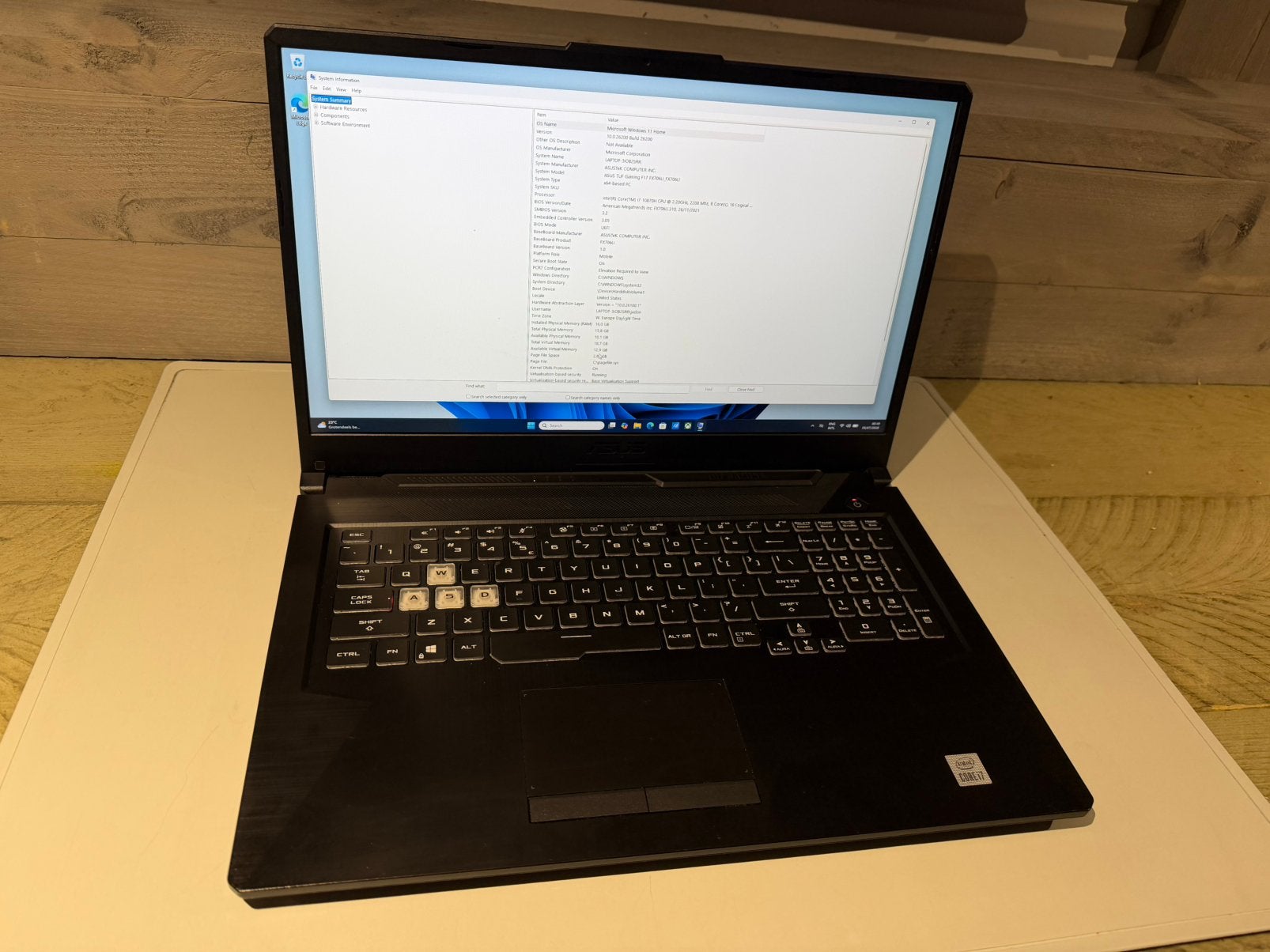 ASUS TUF Gaming F17 (FX706LI-HX205T), Gaming, Nvt, IPS, Ophalen of Verzenden